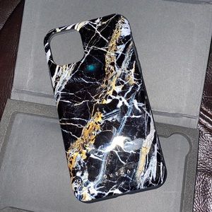 BURGA case 11 PRO MAX Black and Gold Onyx Marble